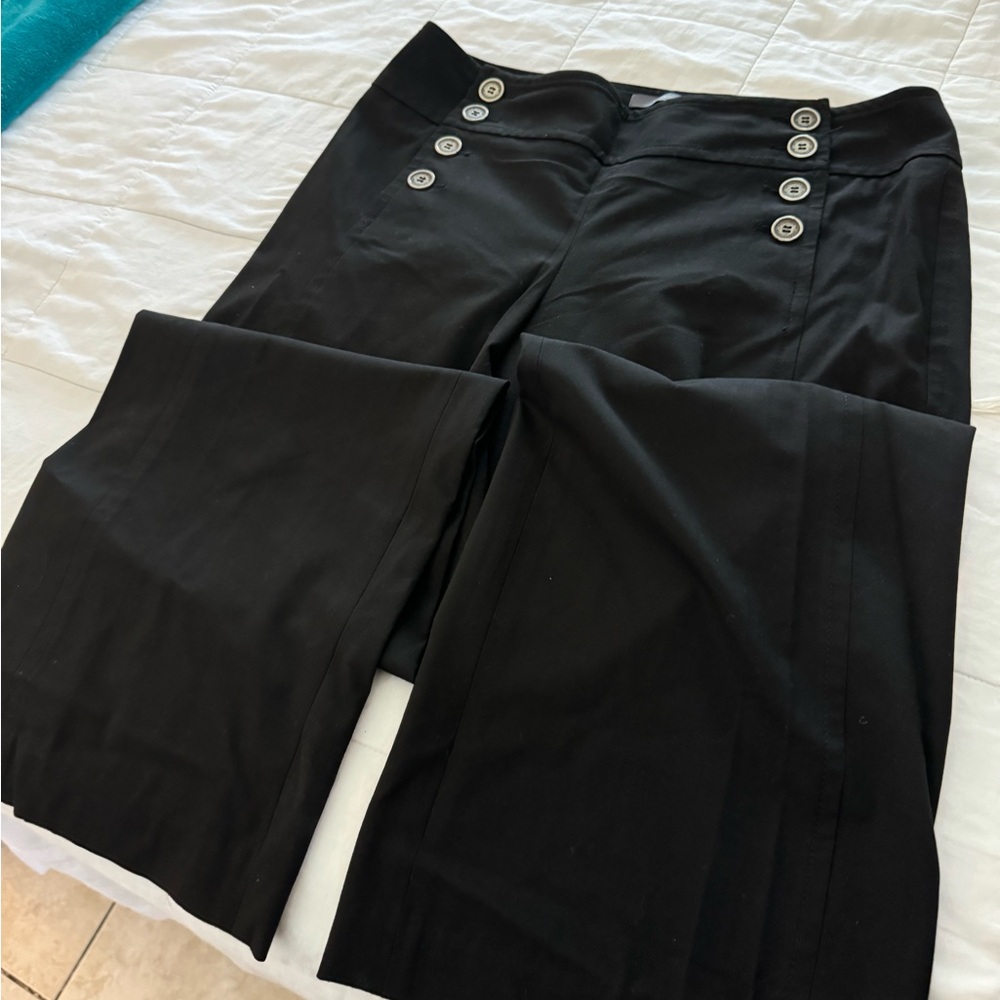 Liz Claiborne black sailor pants size 10,